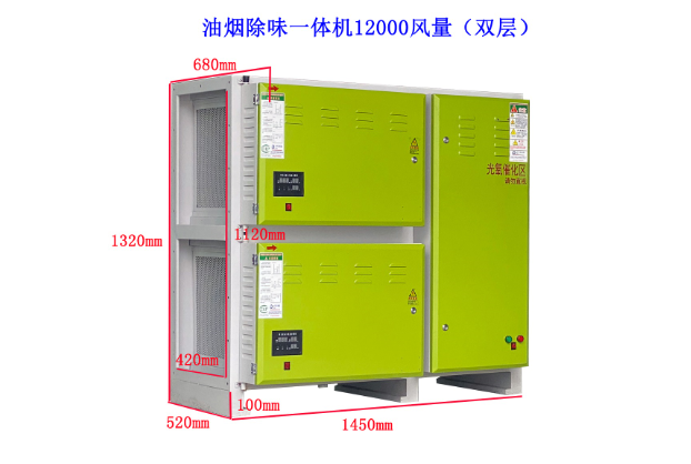 12000風(fēng)量油煙凈化器一體機(jī)（雙層）